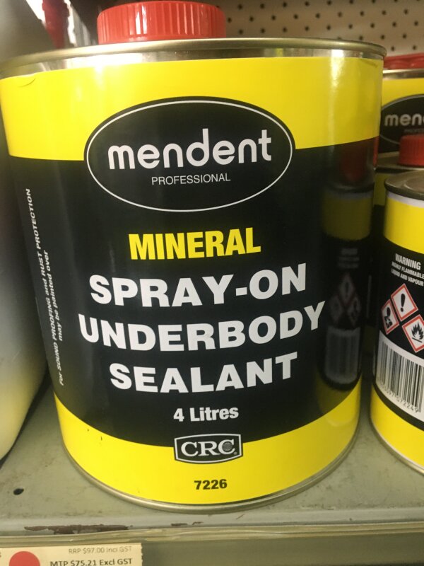 CR Spray On Mineral U/Seal 1L