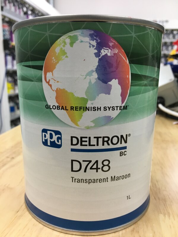 DELTRON D748 TRANSPARENT MAROON / 1L